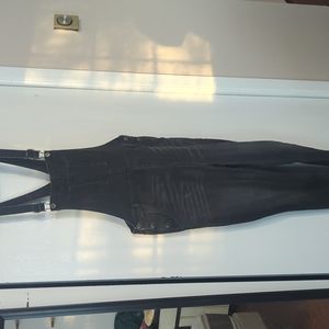 Black overalls